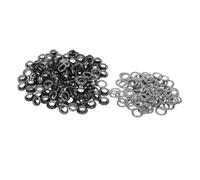 Operitacx 100 Ensembles Kit de Œillets Métalliques de Pouce avec Rondelles pour Tissus Cuir Toile Projets DIY Complet pour Couture Décoration