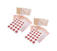 Operitacx 100 ensembles Kit de Papeterie Vintage pour Lettres Manuscrites Ensemble Lignés et Enveloppes Rétro avec Autocollants pour Messages Personnels et Festifs