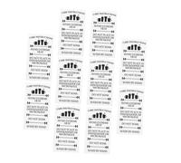 Operitacx 100 Étiquettes d'Entretien pour Gobelets en Verre Cartes d'Instructions Pratiques Guide Client pour Utilisation et Nettoyage des Tasses en Verre