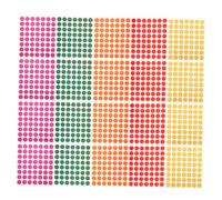 Operitacx 100 Feuilles D'Autocollants À Pois Colorés Étiquettes De Scellage Scellage De Cartes Autocollants Colorés Étiquettes Autocollantes Autocollants À Pois Faits Main