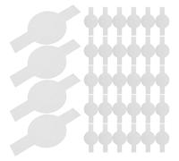 Operitacx 100 Feuilles de Papier Sulfurisé Rond Prédécoupé avec Double Languette de Levage, Antiadhésif en Papier Silicone pour Moule à Cake, pour Pâtisserie Maison