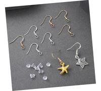 Operitacx 100 paires Crochets Boucles Oreilles et Or avec Embouts Accessoires Inoxydables pour Fabrication de Bijoux DIY