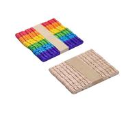 Operitacx 100 pièces Bâtonnets Colorés pour Garçon Fille Matériau Premium Lisses Sans Burr Bâtons DIY Créatifs pour Modèles Sculptures et Loisirs Créatifs