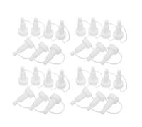 Operitacx 100 Pièces Bouchon Doseur Transparent en Plastique pour Flacons | Fixation Simple, Débit Régulier, Clarté Visuelle, Usage Scientifique et Dosage de Peinture