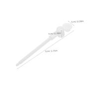 Operitacx 100 Pièces Garden Pinwheel Replacement Rods Thickened Plastic Poles for DIY Windmill Projects Outdoor Craft Supplies for Parks Beaches and Group Activities