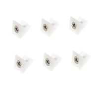 Operitacx 100 pièces Kit de Réparation de Meubles Supports de Coin Plastique avec Vis pour Rénovation Étagères pour Renforts de Meubles et Réparation des Affaissements