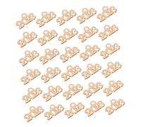 Operitacx 100 pièces Pendentifs Chiffres Alliage de Zinc Rose Doré Breloques Décoratives Légères et Durables pour Bijoux DIY Bracelets Colliers Clés