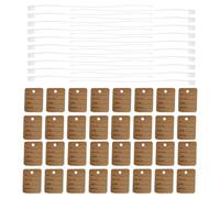 Operitacx 1000 Pièces Étiquettes de Prix Papier Kraft avec Corde Blanche pour Vêtements Bijoux et Chaussures Étiquettes Écrites pour Étiquetage de Produits Magasin Résistantes et Faciles à