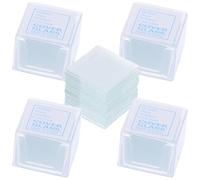 Operitacx 1000 Pièces Lamelles Couvre-objets en Verre Carré Haute Transparence pour Microscope et 20mm, Analyse Précise, pour Observations Microscopiques en Laboratoire