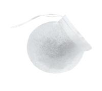 Operitacx 100pcs Sacs de filtre à thé en bois Paper Paper Infuseur DrawString vide Sachets de thé à feuilles lâches pour les herbes feuilles de parfumées poudre de 6 cm blanc