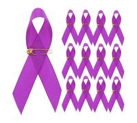 Operitacx 100pièces Épingles De Sensibilisation Avec Ruban Pour Violence Domestique Et Cancer Du Pancréas Fixation Sécurisée Pour Événements Et Commémorations