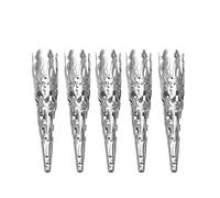 Operitacx 100pièces Long Trumpet Flower Holder Bead Caps Filigree Caps for Jewelry Making Diy Craft Crafts k Color