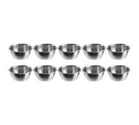 Operitacx 10pièces Coupelles à Sauce Acier Récipients à Condiments Pour Ketchup Mayonnaise Et Dips Pour Restaurants Et Événements à