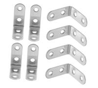 Operitacx 10pièces Équerres Assemblage Acier Inoxydable Renforts Angle Pour Étagères Et Meubles Robustesse