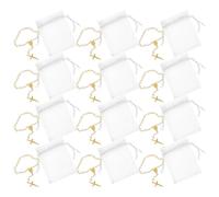 Operitacx 12 Ensembles de Bracelets Chapelet Religieux Mini Croix Catholique en Alliage et Perles, Symbole de Foi Élégant, Présent Significatif pour Baptême et Première Communion