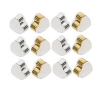 Operitacx 12 Pièces Fermoirs Oreilles Silicone Forme de Cœur Petits Arrêts de Clous et Durables pour Création et Remplacement de Boucles Oreilles