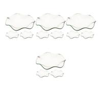 Operitacx 12 Pièces Plat à Huile en Verre Transparent pour Aromathérapie