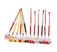 Operitacx 12 Pièces Porte Clés Chat Décoratifs avec Cloches Porte Clés Accessoires Chat Coloris Aléatoires Créatifs et Résistants pour Décoration Quotidienne Couleur