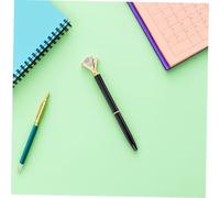 Operitacx 12 pièces Stylos à Bille Métalliques Noirs avec Élégant Stylos Fantaisie pour Mariage Bureau École et pour Femmes