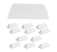 Operitacx 12 Pièces Support de Cloison de Bureau Plastique de Support pour Écran Amovible Base Stable pour Séparateur Panneau de Bureau Montage Facile Épaisseur de Serrage