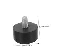 Operitacx 12 Pièces Threaded Adjustable Furniture Leg Levelers with Slip Rubber Pads Noise Reducing Heavy Duty Feet for Sofas Beds Desks Chairs and Cabinets Floor Protection
