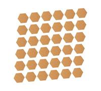 Operitacx 120 Pièces Hexagon Self-adhesive Cork Board Tiles Peel And Stick Cork Pads For DIY Crafts Furniture Protection And Home Decoration Multipurpose Sound-absorbing Sheets