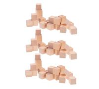 Operitacx 120 Pièces Lot de Cubes Blocs Carrés Naturels pour Bricolage DIY Jouets Éducatifs pour Garçon Fille Activités Intérieures et Extérieures