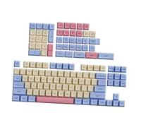 Operitacx 132pièces Lot de Touches De Remplacement Pbt Profil Xda pour Clavier Mécanique Gamer Design Candy Personnalisé