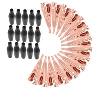 Operitacx 15 Pièces Pinces Crocodile Cuivre Dents Mors Lisses Durables pour Câbles et Tests Électriques Pince Serrage Solide avec Excellente Conductivité Couleur Aléatoire