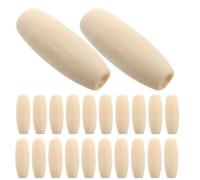 Operitacx 150 Pièces Perles Ovales Érable Naturel Perles pour Diy Artisanat Décoration de Rideaux de Porte Accessoires de Sac Beads pour Projets Manuels