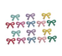 Operitacx 16 Pièces Lot de Écussons Thermocollants Nœud Colorés Patchs Brodés Autocollants pour Vêtements DIY Sacs Chaussures et Jeans Décoration Facile sans Couture