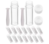 Operitacx 16 Pièces Prise de Lentilles de Contact et Prise Ergonomique Souples en Silicone PP avec Embout Flexible Portable pour Usage au Bureau Voyage