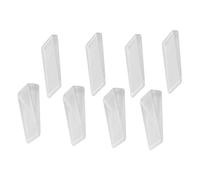 Operitacx 16 pièces Transparent Door Wedge Stopper Set Pinch Door Stops For Household Safety Furniture Leveling Shims For Tables And Cabinets