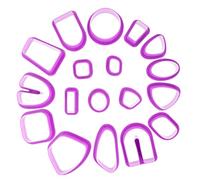 Operitacx 18 pcs Emporte pour Pâte Modeler Autodurcissante Outils de Découpe DIY pour Création de Boucles Doreilles Argile Polymère Moules de Modelage Polyvalents pour Artisanat Créatif
