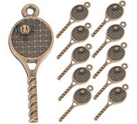 Operitacx 18 Pcs Pendentifs Tennis Vintage pour Bracelets Diy Bijoux Créatifs et Confortables pour Femmes et Filles