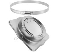 Operitacx 1ensemble Clapet Anti-retour Acier Inoxydable pour Conduit de Fumée Valve Anti-refoulement Silencieuse Clapet Échappement de Hotte de Cuisine Facile à Installer et Étanche