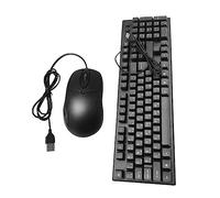 Operitacx 1Ensemble Clavier et Souris Filaires Arabe Moderne pour Bureau à Design Ergonomique Rapide et Durable Compatible PC et Portable