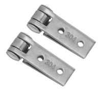 Operitacx 2 Charnières Pliantes en Acier Inoxydable 304 Argenté avec 4 Trous et Vis de Fixation, Accessoires de Fenêtre Pliantes pour Réparation, Charnières à Friction pour Fenêtres