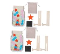Operitacx 2 Ensembles Bocal Récompense Magnétique Étoile pour Garçon Fille Système Comportement et Motivation avec Jetons Pastel Suivi Progression Visible pour Classe et Maison