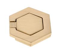 Operitacx 2 Ensembles Bouton de Tirage Hexagonal Cuivre de Poignée pour Armoire et Meubles Couleur Dorée