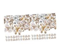 Operitacx 2 Ensembles Épingles À Élégantes Perles Accessoires De Mariage De Fête Pour Femmes Lot Floraux Strass Parfaits Pour Vos Coiffures Lors Occasions Spéciales 50 Pièces * 2