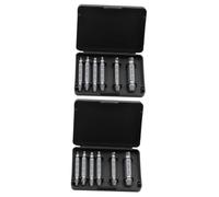 Operitacx 2 Ensembles Kit De Extracteurs De Vis Cassés Outils De Réparation Pour Écrous Endommagés Avec Forets Auto Centreurs Ensemble De Démontage Double Extrémité 6 Pièces * 2