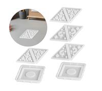 Operitacx 2 Ensembles Moule Silicone Pyramide pour Bougies Géométriques et Réutilisable pour Création DIY Décoration Maison avec Formes Lune Étoile et Cœur