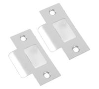Operitacx 2 Ensembles Plaque de Gâche Acier Inoxydable Renfort Serrure Porte Installation Rapide Durable et pour Porte Intérieure