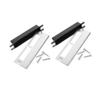 Operitacx 2 ensembles Plaques de Renfort pour Serrure de Porte avec Gâche Renforcée Kit Installation Facile avec Vis pour de Porte Résidentiels et Commerciaux