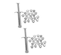 Operitacx 2 Ensembles Presse-argile De Poterie Pressoir Rotatif En Pâte Polymère Extrudeuse D'argile Polymère Outils Pour Pâte Polymère Outils En Pâte Polymère Acier Inoxydable Silver