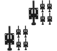 Operitacx 2 Ensembles Rallonges De Pieds De Table Devoir Lourd Vis Jambe Niveleurs Pieds De Meubles Niveleur De Meuble Réglable Pieds pour Établi Cuisses De Table Le Fer Black 4 Pièces * 2