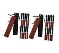 Operitacx 2 Ensembles Trousse À Crayons Sacs en Toile De Jute avec Cordon De Serrage Étui À Stylos Porte-Stylos Pochettes Pochettes pour Stylos-Plume Compartiments De 50 pièces * 2