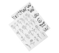 Operitacx 2 feuilles Stabilisateur Déchirable Hydro-soluble pour Broderie pour Couture Main et Machine Motifs Personnalisables Adapté à Divers Tissus et Projets DIY