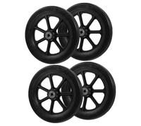 Operitacx 2 Paires Roues Pivotantes de Remplacement pour Fauteuil Roulant et Déambulateur, Diamètre 7 Pouces, en Pvc et Métal, Stables et Solides pour Personnes Âgées et Handicapées